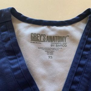 Greys anatomy scrubs set top and bottom xs